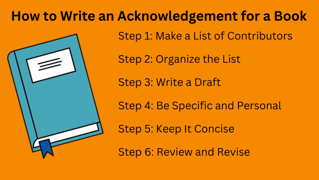 How to Write an Acknowledgement for a Book
